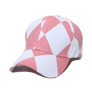 (B)original leisure all-Purpose cap man wind head geometry rhombus grid baseball cap woman