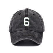 ( black) cotton print hat man retro baseball cap sun hat