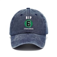 ( Navy blue) cotton print hat man retro baseball cap sun hat