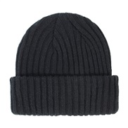 ( black)occidental style child knitting hat  Autumn and Winter warm Stripe color man woman woolen
