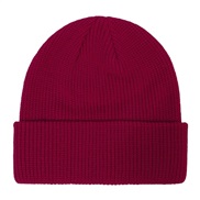 (  purplish red) occidental style Autumn and Winter  man woman color warm fashion brief woolen knitting hedging hat