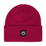 ( Red wine) hat  autumn Winter man woman woolen knitting Outdoor leisure warm hedging pure color