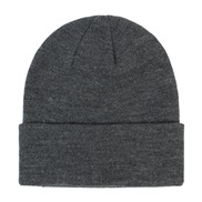 ( deep grey hemp)autumn Winter knitting hat  man woman leisure warm Outdoor woolen hedging occidental style