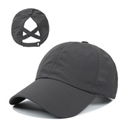 ( Dark gray)baseball cap woman  occidental style outdoor sports baseball cap draughty eyes cap