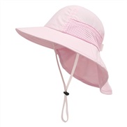 (  Pink)M50-54CMshawl  child sun hat summer thin draughty eyes sunscreen man woman hip-hop cap