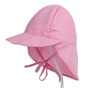 ( Pink)summer child sunscreen sun hat Outdoor draughty mesh sun hat Sandy beach Outing hat child