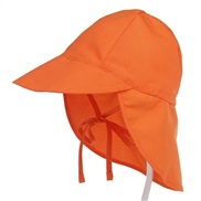 (orange)summer child sunscreen sun hat Outdoor draughty mesh sun hat Sandy beach Outing hat child