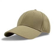 (M56-58cm)(  khaki)color pure cotton high quality baseball cap man lady high-end Shade cap pure color sunscreen hatlogo