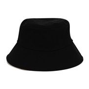 (M56-58cm)( black)high quality pure color hip-hop cap  occidental style big Outdoor sun hat embroiderylogo