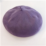 ( one size)( purple )Korean style fashion all-Purpose summer  retro knitting  pure color