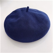 ( one size)( sapphire blue )Korean style fashion all-Purpose summer  retro knitting  pure color
