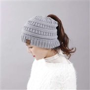 ( one size)( gray  ) Winter Outdoor knitting warm knitting thick hedging hat sport fashion woolen