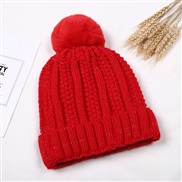 ( red)Winter warm woolen lovely pure color knitting thick hedging