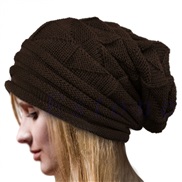 (L58-60cm)(Coffee ) hedging  lady Autumn and Winter woolen  occidental style Outdoor knitting