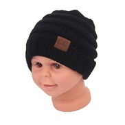 (Without CC mark  )( black)new occidental style fashion child hat woolen knitting  hedging warm hat
