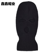 (L58-60cm)( black)Winter three knitting candy colors woolen bag head Outdoor wind surface
