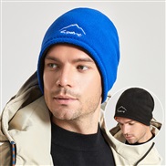 ( blue)autumn Winter hat man Outdoor leisure Double surface bag head wind warm