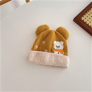 ( one size  Fit 0-12 Months)( yellow)samll Baby hats Winter warm woolen lovely boy woman cotton knitting