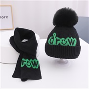 ( black)Baby hat Autumn and Winter man woolen woman knitting embroidery child hat