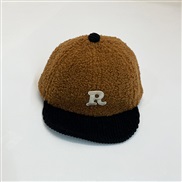 (R )Baby hat autumn Winter samll cap sheep velvet baseball cap man woman all-Purpose Word hat