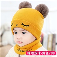 ( yellow)child hat Autumn and Winter Baby hats woolen warm child hat