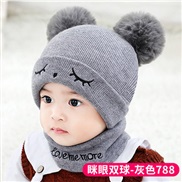 ( gray)child hat Autumn and Winter Baby hats woolen warm child hat