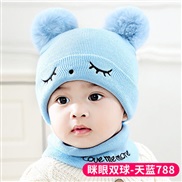 (sky blue )child hat Autumn and Winter Baby hats woolen warm child hat