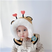 ( proposalh2-3 years old(50cm))( yellow)Baby hats Winter warm man woman child velvet woolen samll shawl
