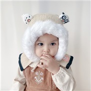( proposalh2-3 years old(50cm))( apricot)Baby hats Winter warm man woman child velvet woolen samll shawl