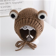( proposalh6 Months-3 years old45-50cm))( Brown)Baby hats Autumn and Winter woman child knitting woolen Winter man love