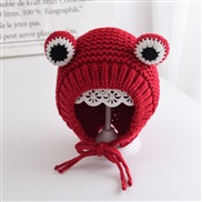 ( proposalh6 Months-3 years old45-50cm))( Dull red)Baby hats Autumn and Winter woman child knitting woolen Winter man l