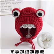 ( proposalh6 Months-3 years old45-50cm))( Dull red)Baby hats Autumn and Winter woman child knitting woolen Winter man l