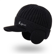 ( black)Outdoor woolen Korean style man hedging warm thick knitting baseball cap