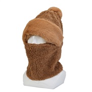 ( one size)( khaki) wind hat woman Autumn and Winter fashion warm bag head hedging velvet