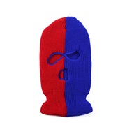 ( red  blue )autumn Winter warm three double color knitting man womancsgo hat