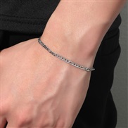 fashion concise stainless steel Metal chain temperament man woman temperament bracelet