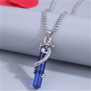 fashion retro concise watch-face man woman long necklace/ sweater chain