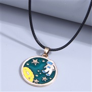 fashion sweetOL Metal concise personality necklace