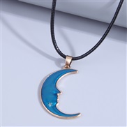 fashion sweetOL Metal concise Meniscus personality necklace