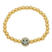 gilded color zircon beads bracelet woman occidental styleins samll highbrg