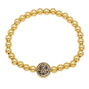 ( black)gilded color zircon beads bracelet woman occidental styleins samll highbrg
