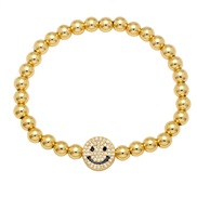 ( white)gilded color zircon beads bracelet woman occidental styleins samll highbrg