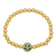 ( green)gilded color zircon beads bracelet woman occidental styleins samll highbrg