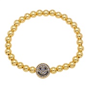 ( blue)gilded color zircon beads bracelet woman occidental styleins samll highbrg