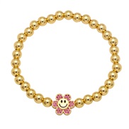 ( rose Red)handmade gilded beads  occidental style brief sun flower watch-face braceletbrg