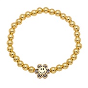 ( blue)handmade gilded beads  occidental style brief sun flower watch-face braceletbrg
