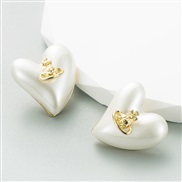 ( heart shaped ) occidental style Bohemian style trend heart-shaped earrings fashion samll temperament creative all-Pur