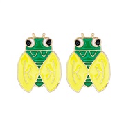cartoon insect lovely creative occidental style exaggerating personality ear stud