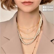 (N N)occidental style retro Pearl necklace woman samll clavicle chain beads necklace