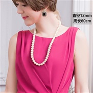 (N) retro beads Pearl necklace woman samll Pearl clavicle chain